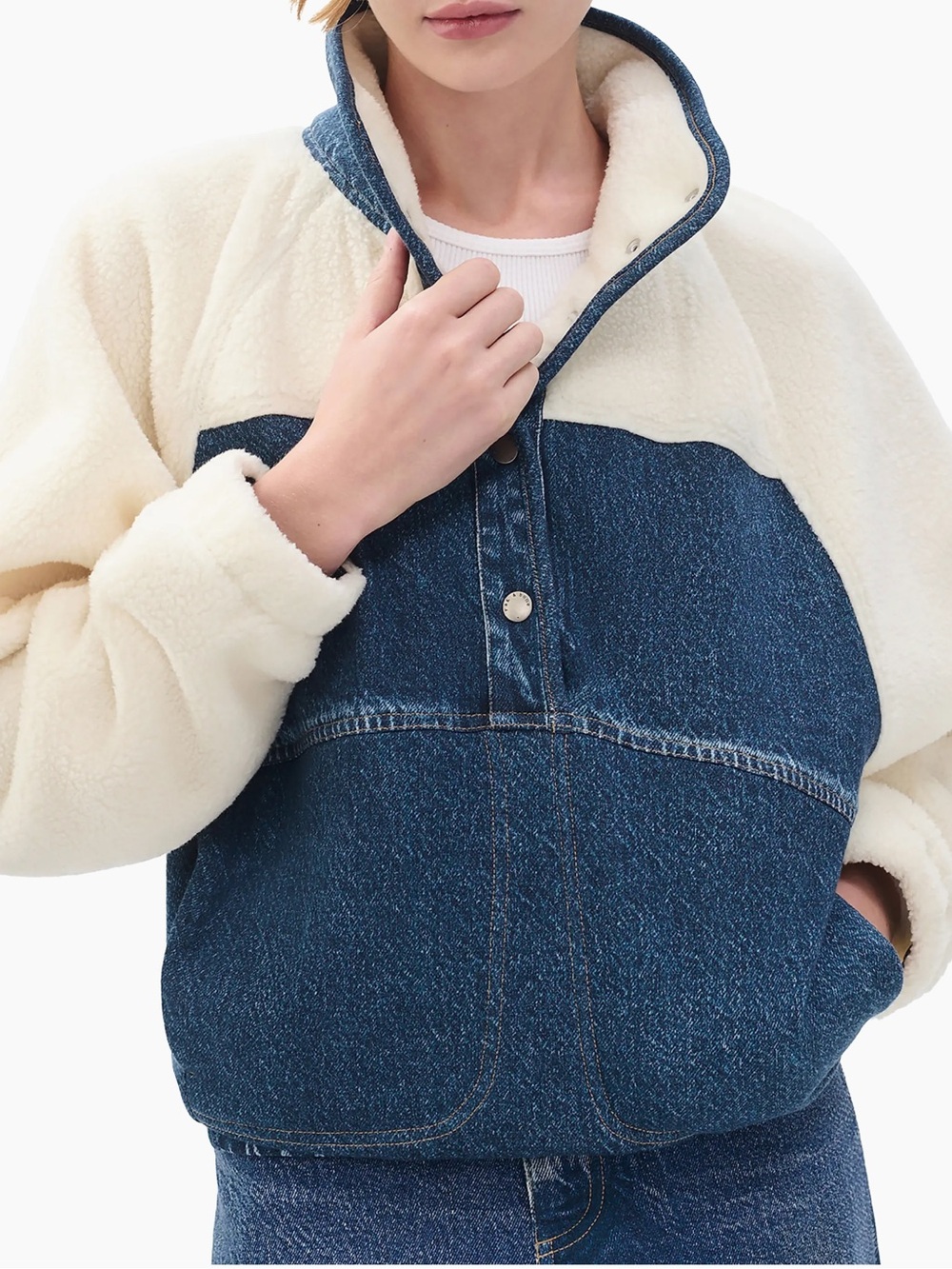 rag & bone Miramar Sherpa Fleece Pullover